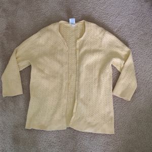 Pale yellow cardigan